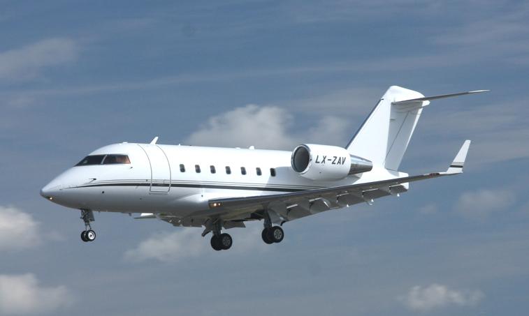 The Challenger 604 is a newer version of the 601 design, incorporating more advanced GE CF34-3B engines; increased fuel capacity, including saddle tanks in the rear of the aircraft; new undercarriage for a higher takeoff and landing weight; structural improvements to wings and tail; and a new Rockwell Collins ProLine 4 avionics system. A lot of power can be found in the Challenger 604. With eight passengers, the 604 can fly 3,850 miles, and at .74 Mach. Like the Challenger 601-3A, the aircraft consists of a